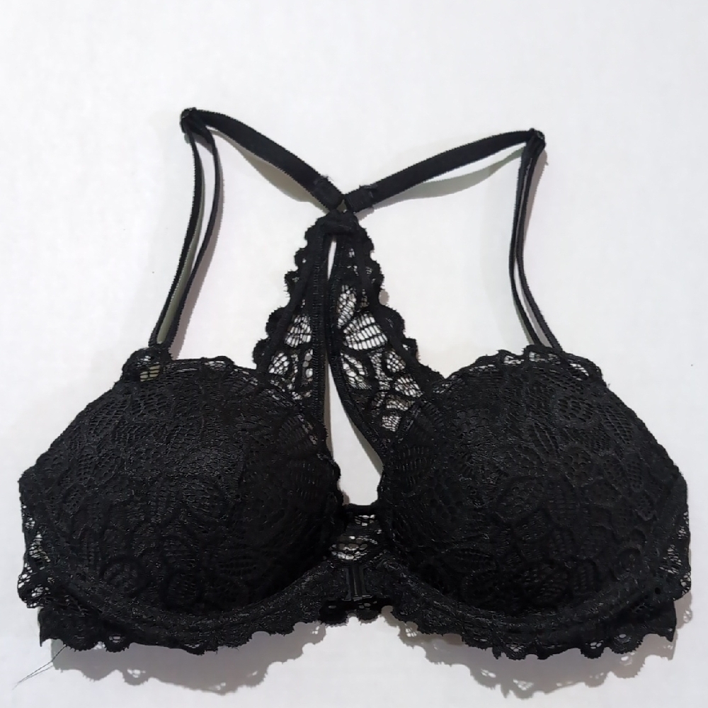 PINK Victoria's Secret Black Lace Bra